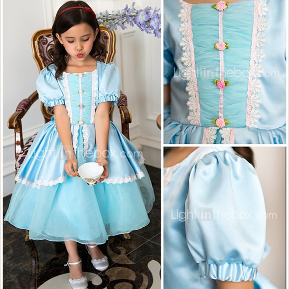 alice in wonderland flower girl dresses